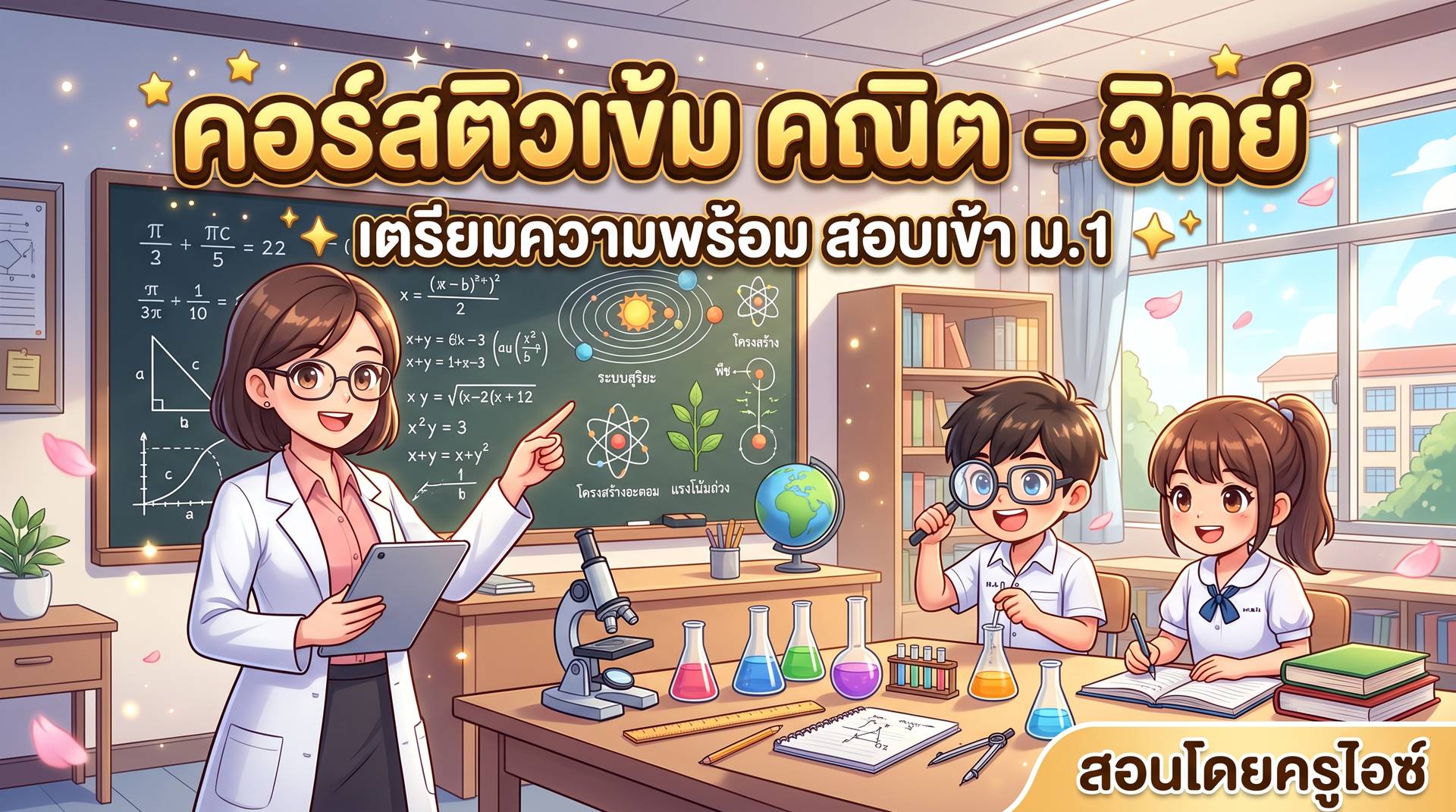 คณิต วิทย์ เตรียมเข้า ม.1